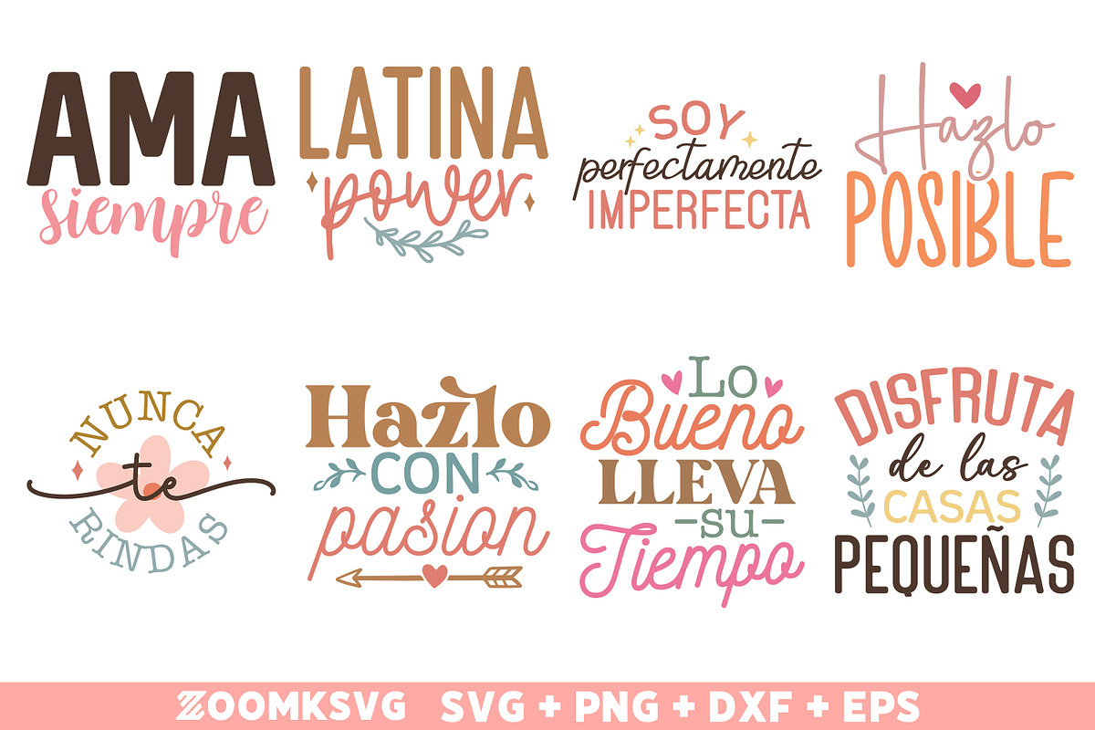 Latina Women Quotes SVG Bundle, an Illustration by ZoomkSVG (Photo 3 of 7)
