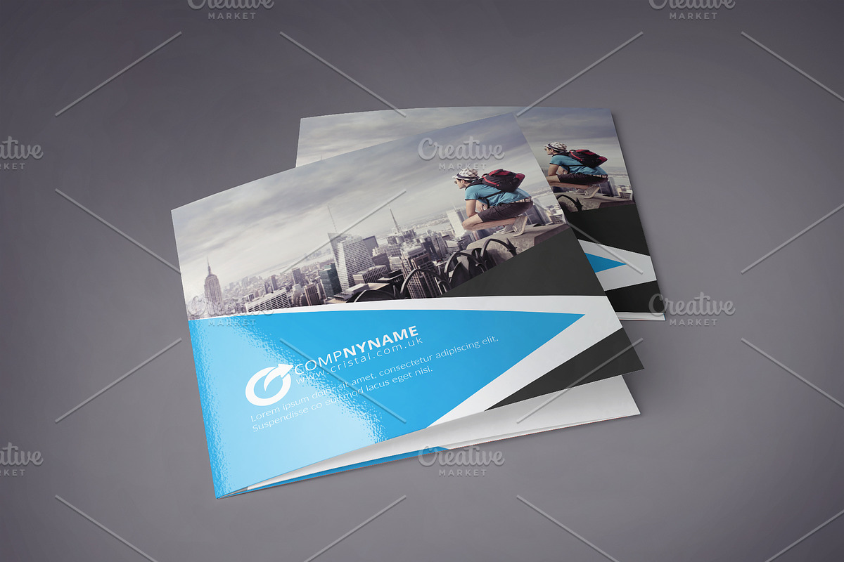 Square Tri Fold Brochure, a Brochure Template by Cristal Pioneer (Photo 1 of 5)