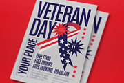 Red Maximalist Veteran Day Flyer Set, a Flyer Template by graphicook (Thumbnail 2 of 3)