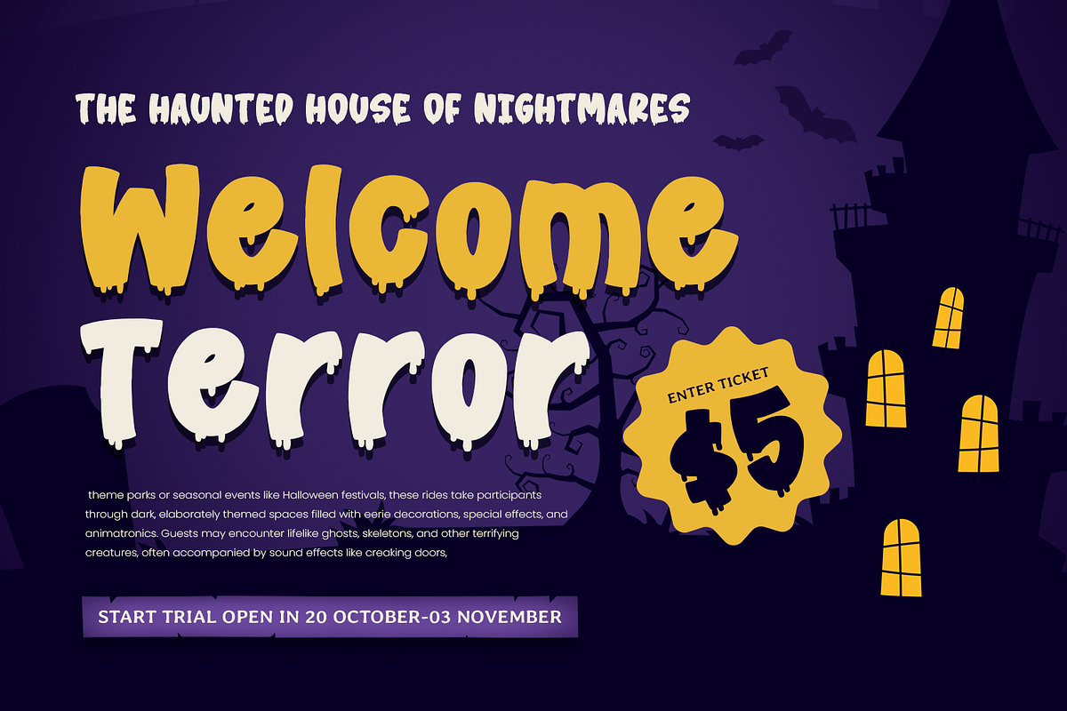 SHADOW MONSTER - Halloween Font, a Handwritten Font by Mozatype (Photo 6 of 10)