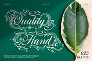 Quality Hand Typeface, a Script Font by alit design (Thumbnail 1 of 20)
