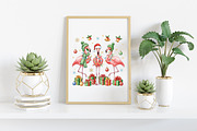 Christmas Flamingo png, an Illustration by Craft Nest (Thumbnail 4 of 6)