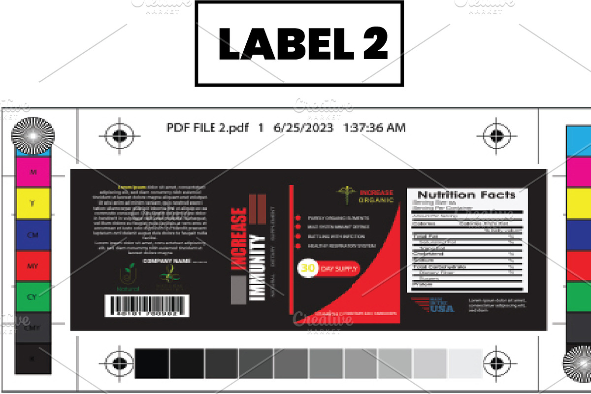 Immunity Plus: Supplement Label, a Templates & Theme by Design Fusion (Photo 3 of 4)