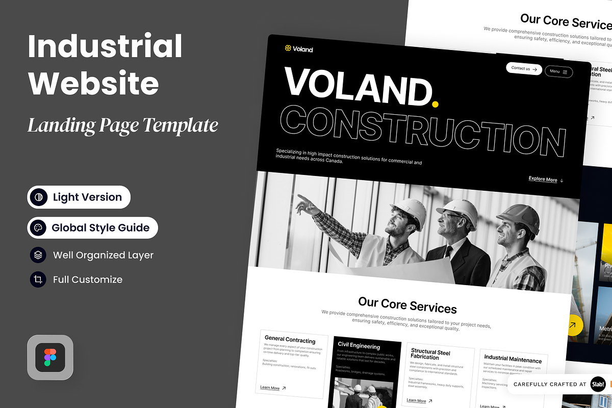 Voland - Industrial Landing Page