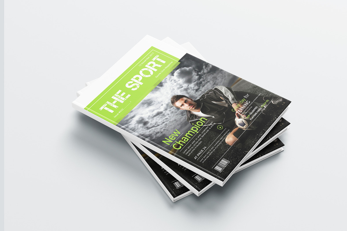 Sports Magazine Template, a Magazine Template by obidullah_01 (Photo 2 of 10)