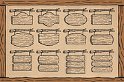 Vintage Wooden Sign Board Collection, an Object Graphic by Trape Graphic Studio (Thumbnail 3 of 8)