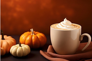 Pumpkin Spice Latte Drink. Generate