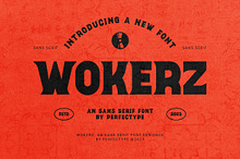 Wokerz Vintage Serif Font Typeface