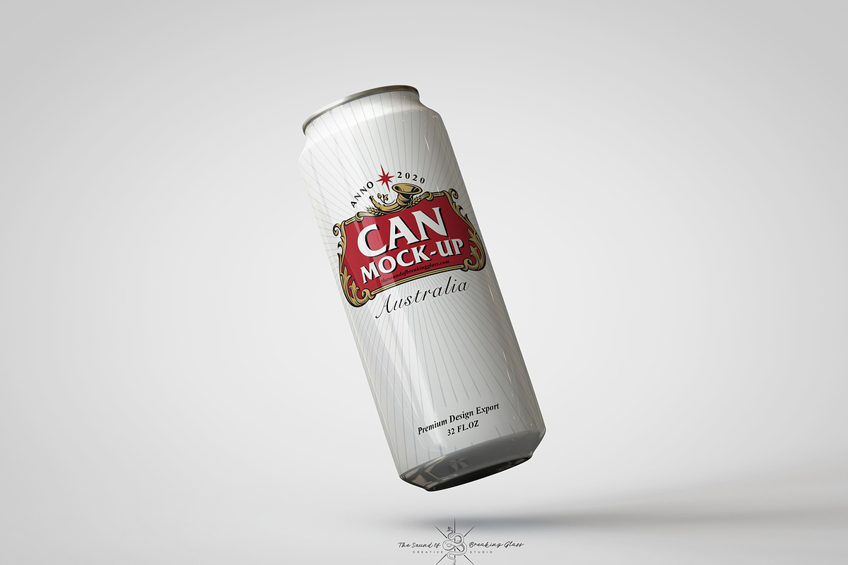 Crowler Beer Can | Soda Can Mock-Up, a Cups & Container Mockup by TSOBG (Photo 9 of 14)