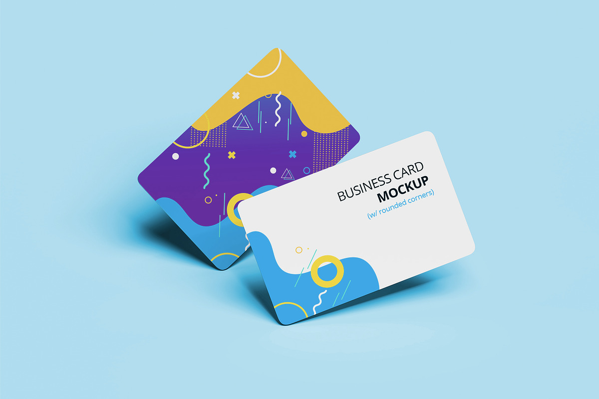 Business Card Mockup (Round Corners), a Product Mockup by Graphic Xtreme (Photo 3 of 3)