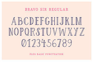 Bravo Sir Font Family