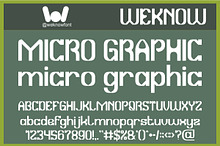 Micro Graphic Font