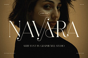 Navara Elegant Ligature Serif Font, a Serif Font by Graphicxell (Thumbnail 1 of 8)