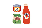 Grocery food products, snacks set, a Food Illustration by Good Studio (Thumbnail 6 of 6)