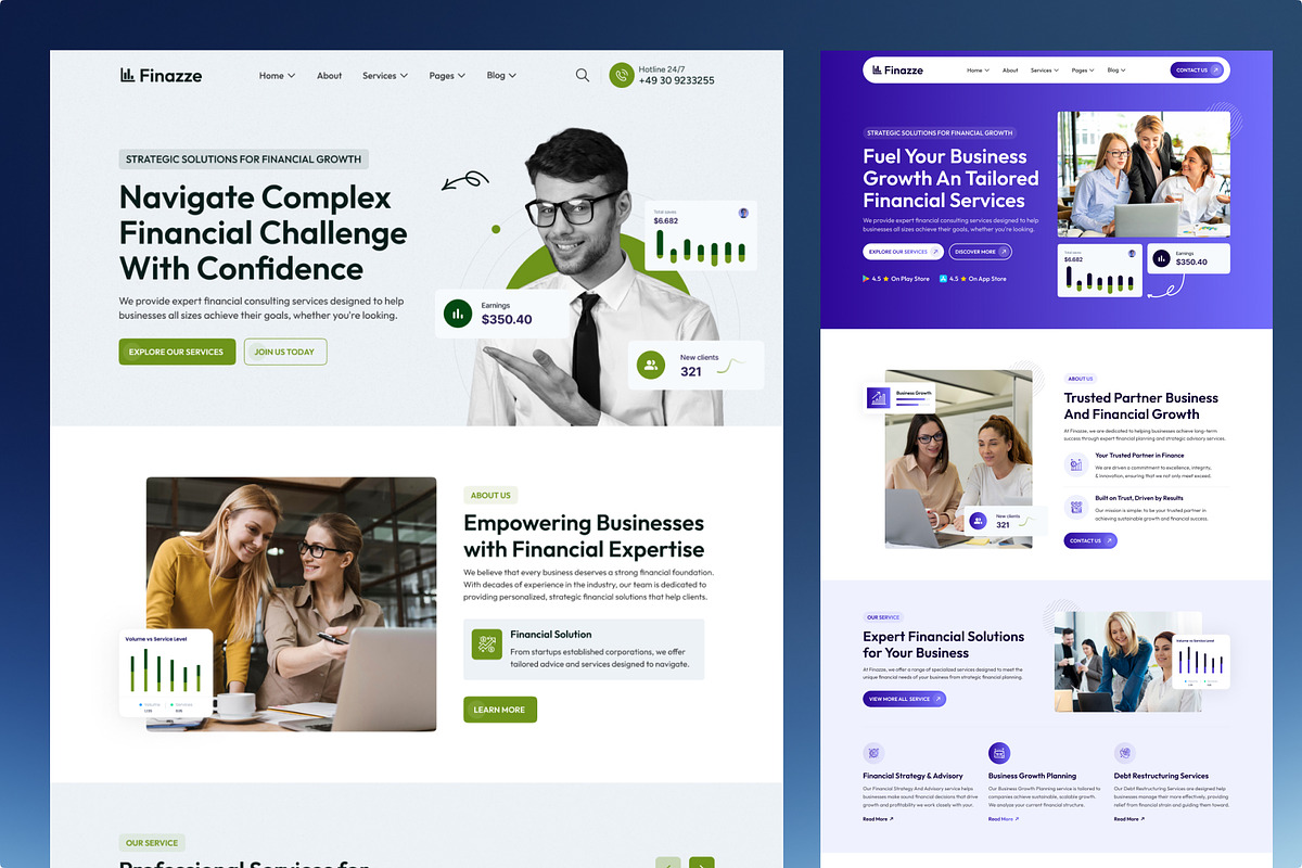 Business and Finance WordPress Theme, a WordPress Template by FleexStudio (Photo 2 of 3)