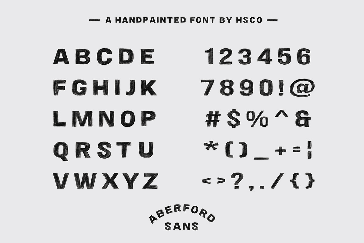 Aberford - SVG Typeface, a Handwritten Font by Hustle Supply Co. (Photo 2 of 10)
