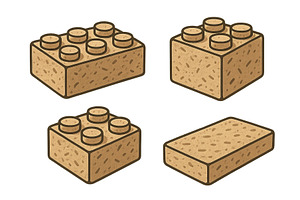 Different shapes of simple building, an Education Illustration by ZinetroN