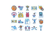 Basketball game elements and sports, an Object Graphic by pikepicture (Thumbnail 1 of 3)