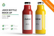 Juice Bottle Mock-Up, a Packaging Mockup by AY Mock-Ups (Thumbnail 1 of 11)