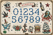 Captain Terry - American Tattoo Font, a Handwritten Font by HipFonts (Thumbnail 3 of 9)