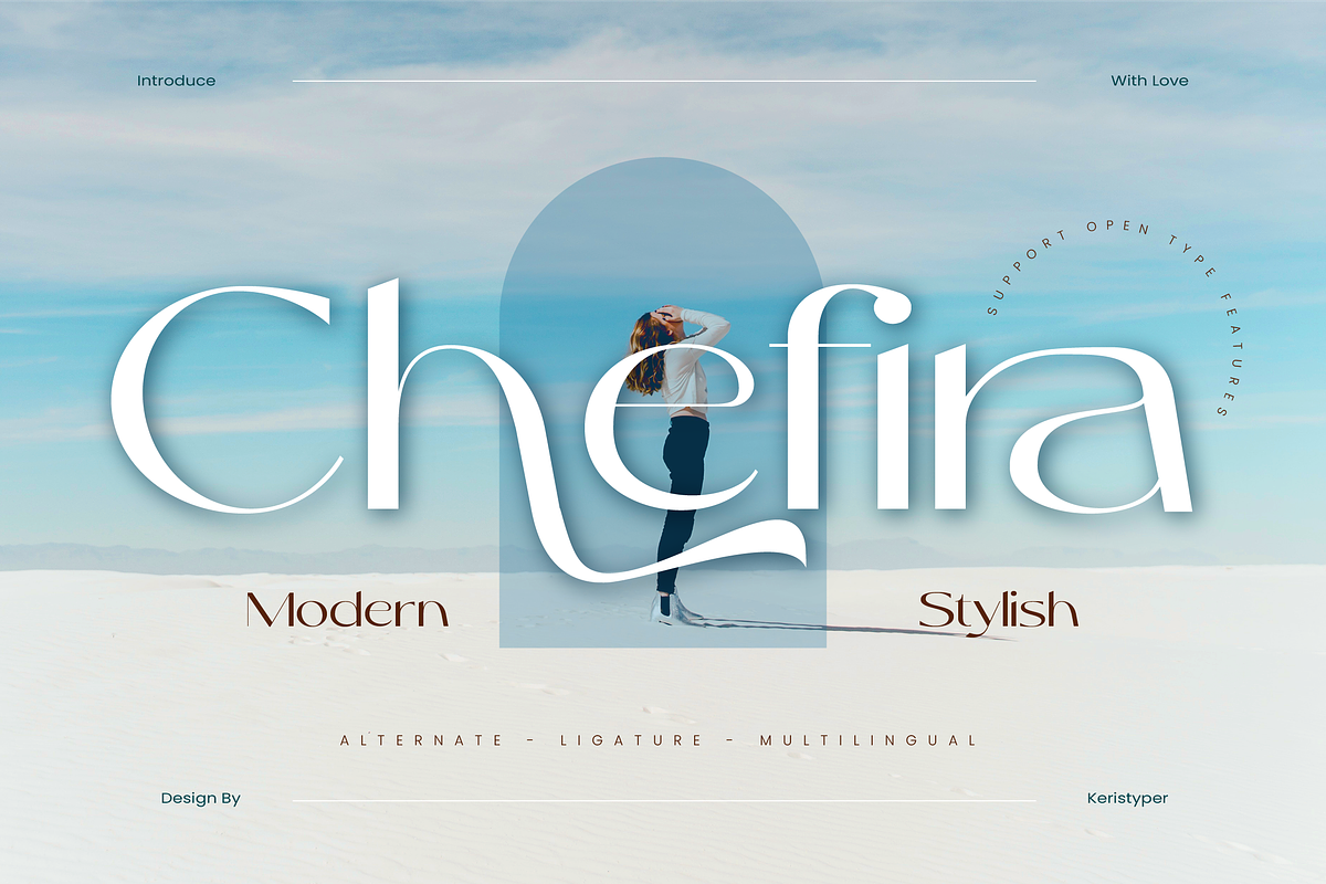 Chefira, a Sans Serif Font by kerismaker (Photo 1 of 12)