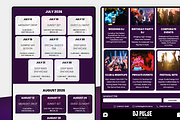 DJ & Disco Website Template, a Wix Template by Kitteeh (Thumbnail 9 of 21)