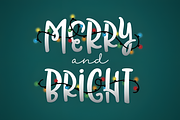 Christmas Lights Font, a Script Font by Coco Bloom (Thumbnail 3 of 7)