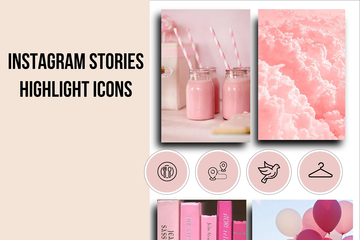 55 Instagram Story Highlight Icons, an Icon by pixelonix