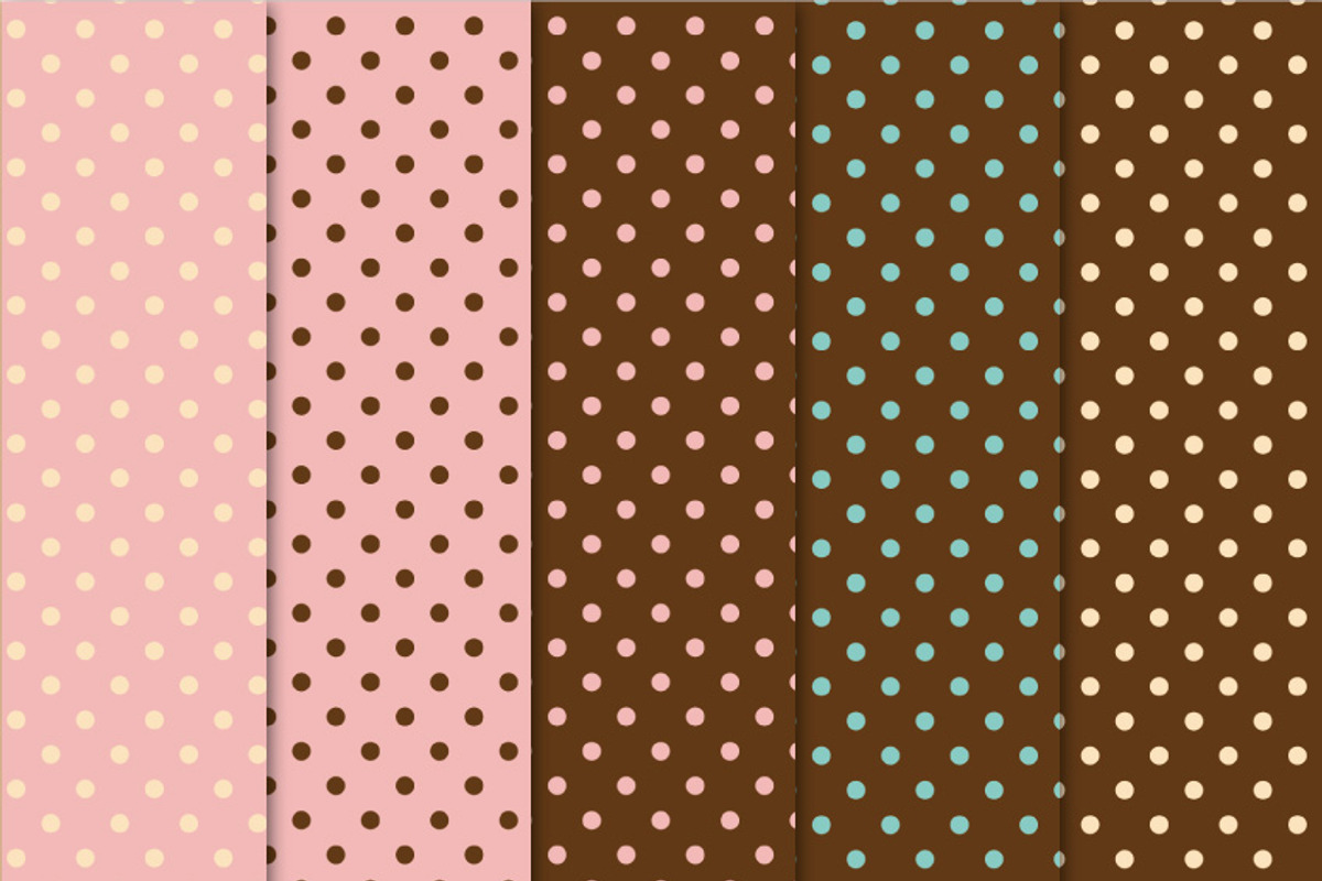 Digital Papers Ice Cream Dots preview 2
