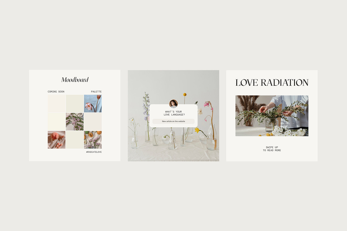 CANVA PS Instagram Templates Posts, a Social Media Template by Love Radiation Studio (Photo 6 of 16)