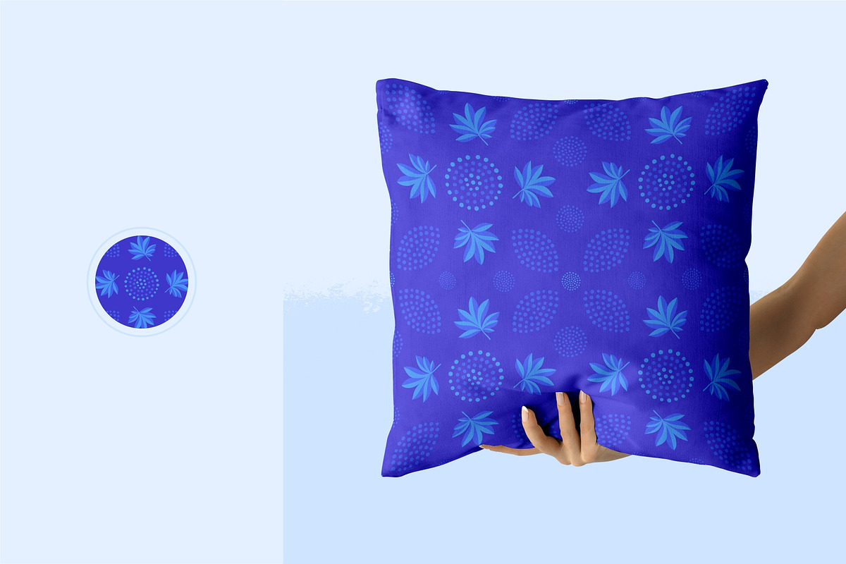 Blue vector seamless patterns, a Pattern Graphic by LartGraphics (Photo 6 of 6)
