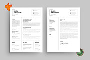 Professional Resume Template Layout, a Resume Template by PixelStudio (Thumbnail 1 of 3)