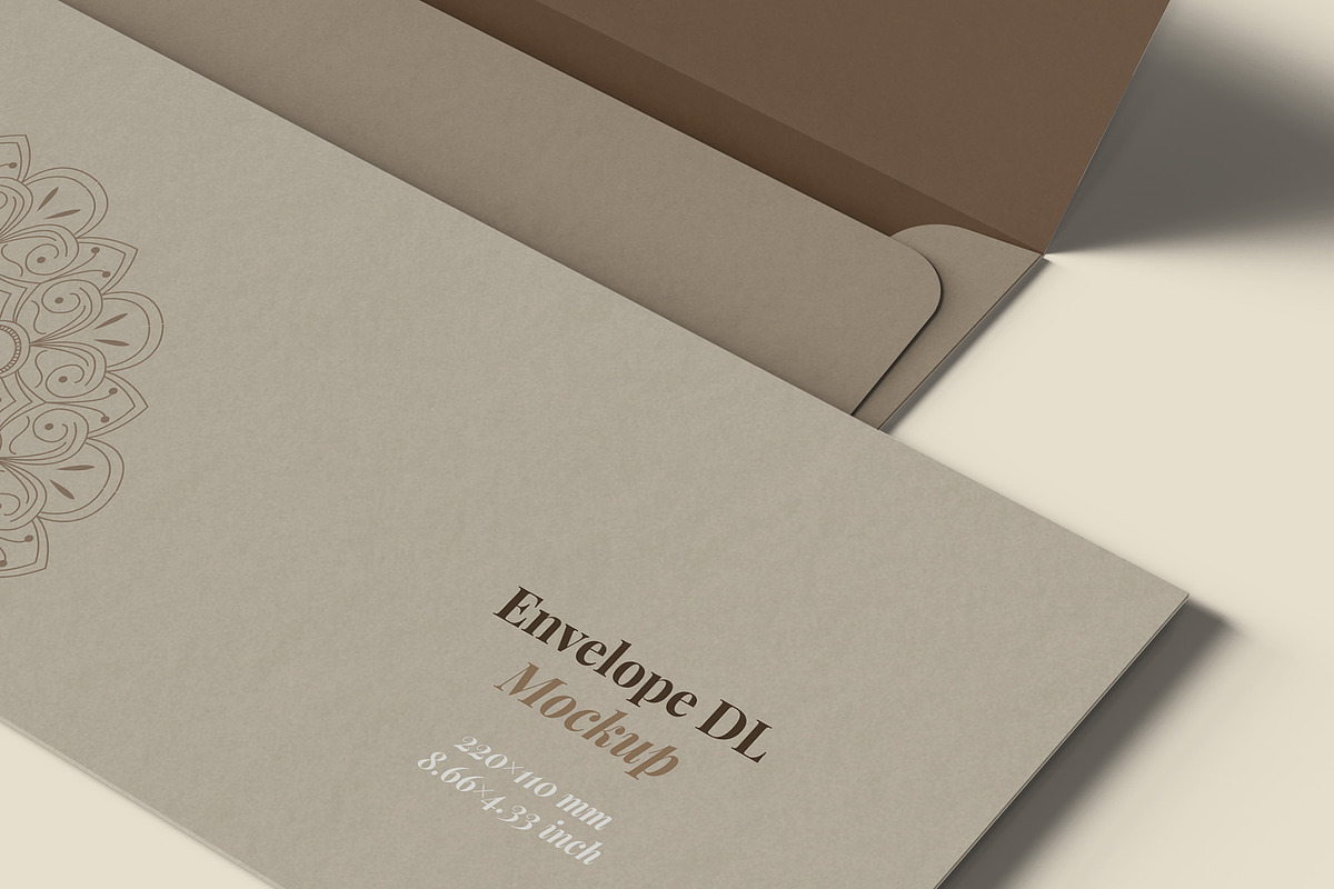 Envelope DL Mockup - 12 Views, an Advertising Mockup by Illusiongraphic (Photo 25 of 27)