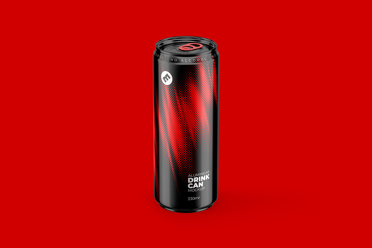 Sleek 330ml Aluminium Can Mockup, a Packaging Mockup by easymock (Photo 9 of 11)