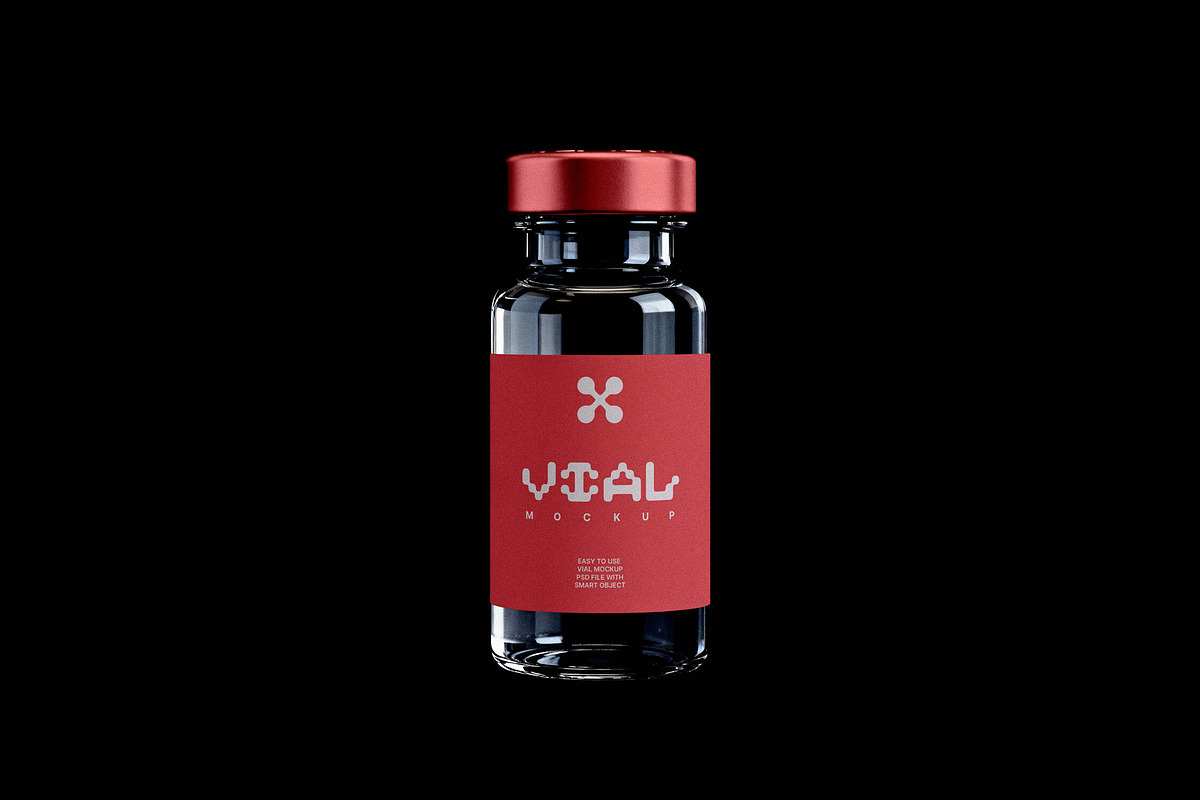 Glass Vial Mockup, a Product Mockup by Design Squad (Photo 3 of 3)