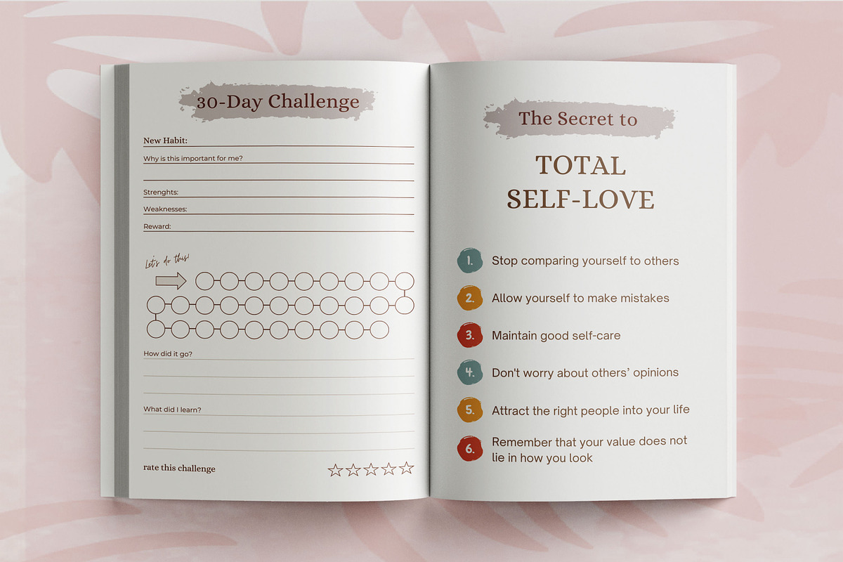 2024-2025 Self Love Workbook, a Print Template by Book2bees (Photo 6 of 7)