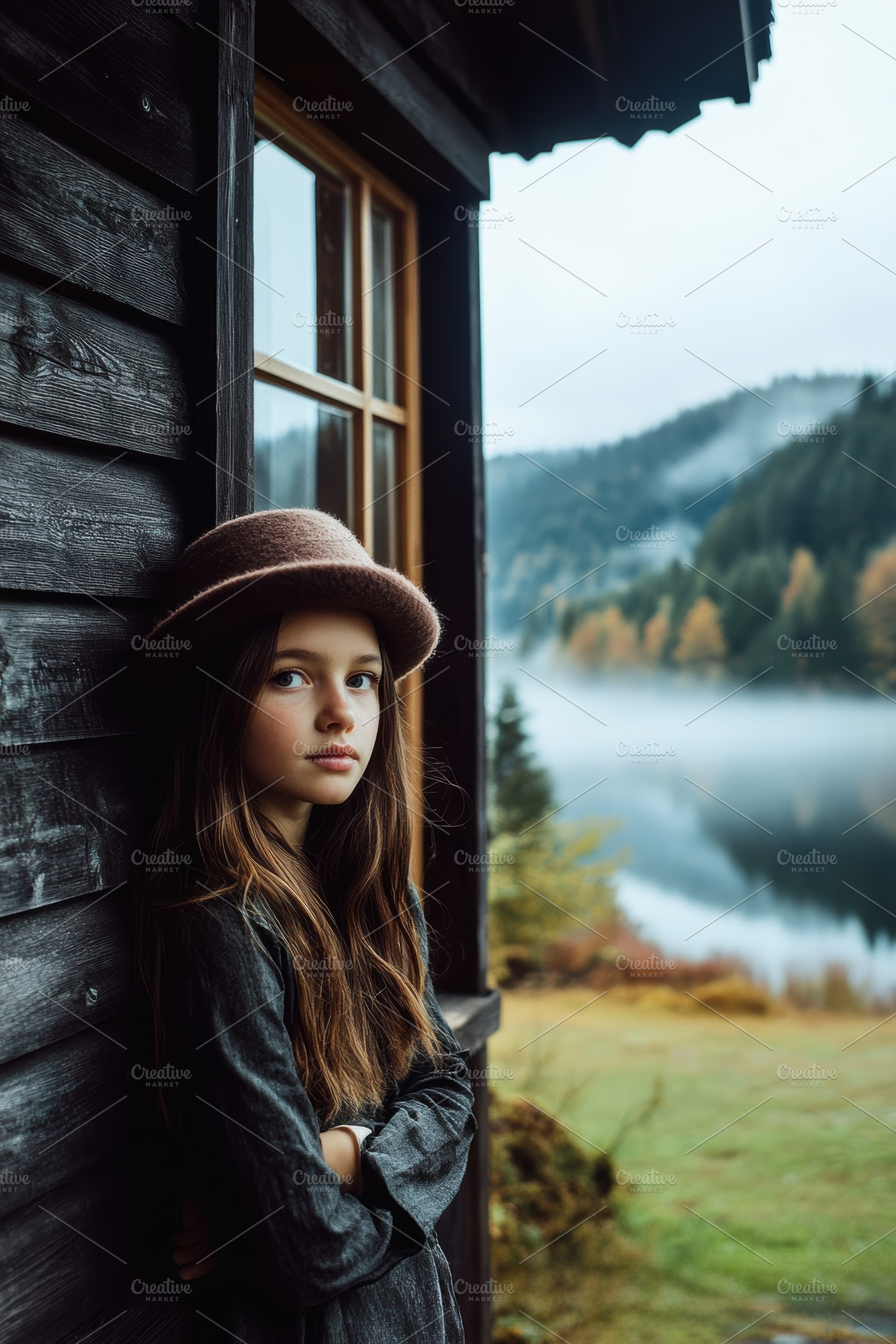 Girl in a Hat by the Window, a Person Photo by Virgo Studio