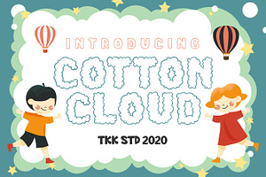 Cotton Cloud - Cute Font