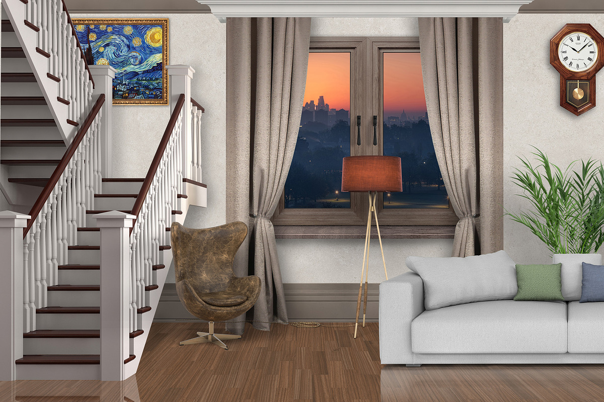 Interior mock-up creator pack, a Product Mockup by PSD Market (Photo 4 of 21)