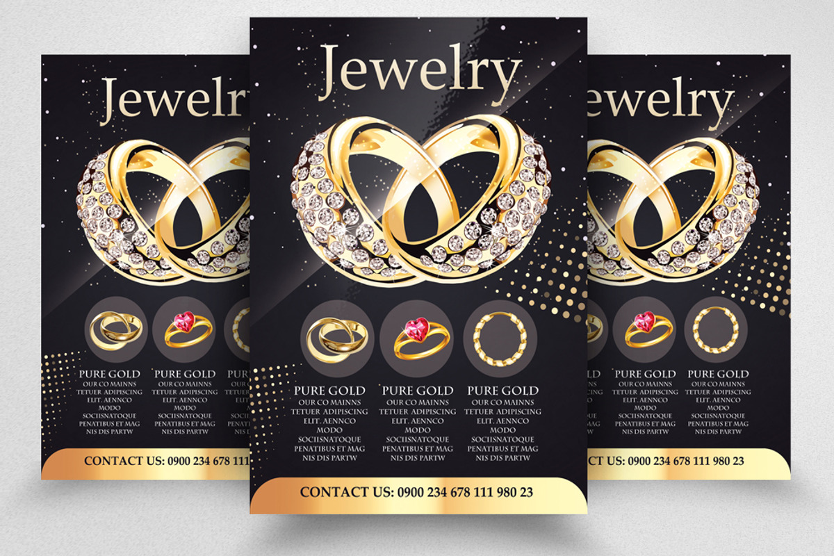 Jewelry Promotion Ads Flyer, a Flyer Template by Business Flyers