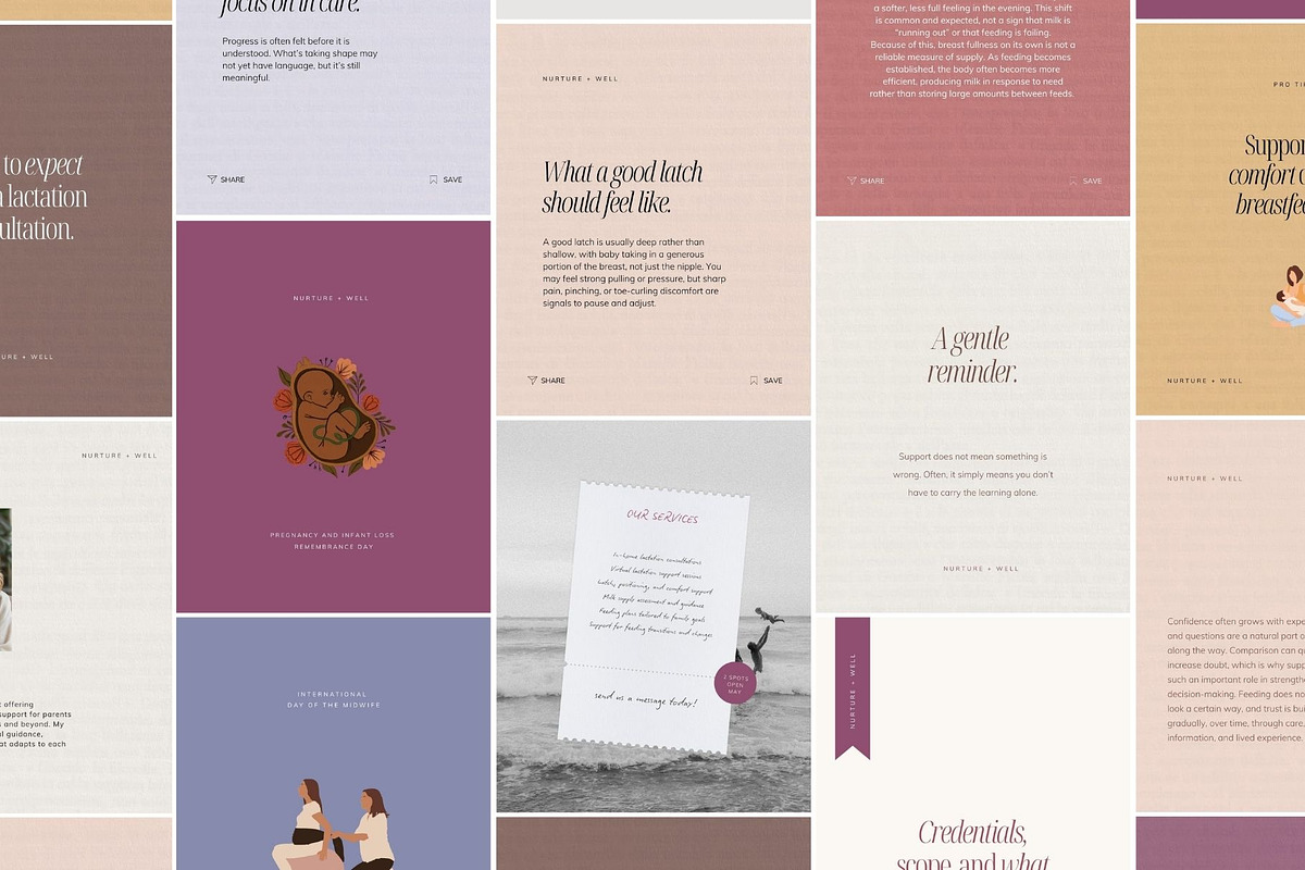 Lactation Consultant Templates, a Social Media Template by Ederra Design (Photo 2 of 7)