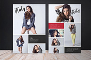 Modeling Comp Card Template, a Card Template by retrographix (Thumbnail 1 of 2)