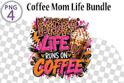 Coffee Mom Life Bundle., a Seasonal Illustration by CreationArt (Thumbnail 1 of 3)