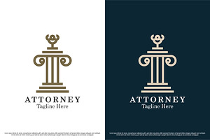 Attorney Justice Logo Template, a Branding & Logo Template by Morvana Crew