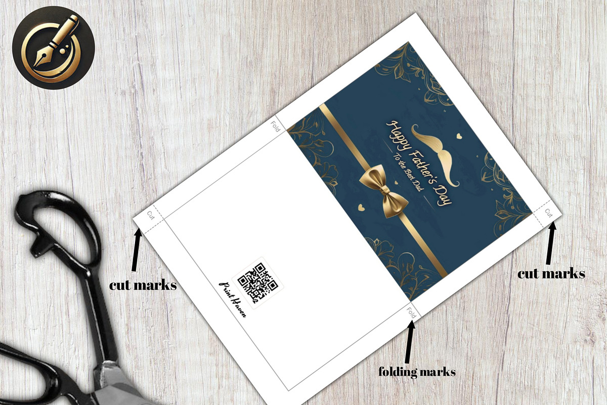 Father's Day Greeting Card 7x5, a Card Template by Print Haven (Photo 2 of 4)