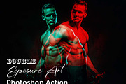 Double Exposure Art Photoshop Action, a Brushes & More by Studio Retouch (Thumbnail 1 of 11)