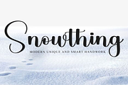 Snowthing, a Handwritten Font by InermediaSTUDIO (Thumbnail 1 of 8)