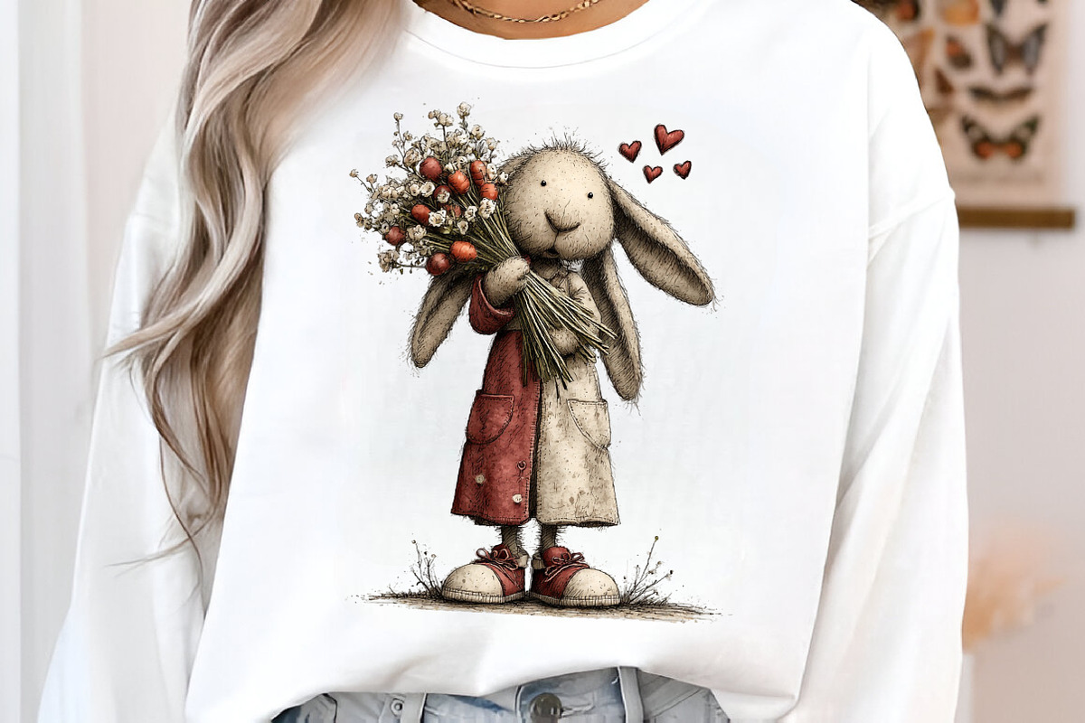 Whimsical Easter Bunny Clipart, an Illustration by SinaCreation (Photo 6 of 11)