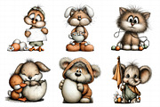 Whimsical Easter Animals Clipart, an Illustration by Daily.Designs (Thumbnail 4 of 8)