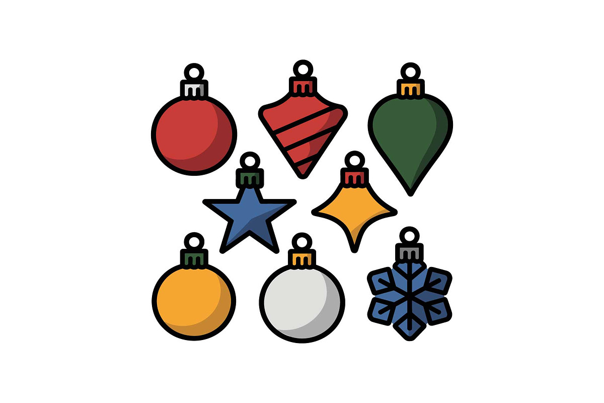 Colorful Christmas Ornament Pattern, a Graphic by yasushie (Photo 2 of 16)